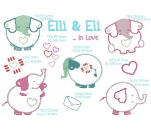 Stickserie Elli & Eli in Love